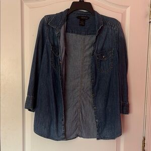 Calvin Klein Dark Blue Denim Top